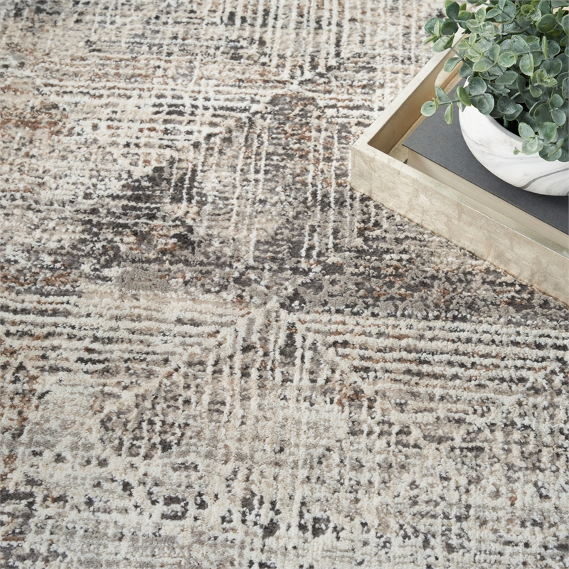 Nourison Home Eco-Friendly 9' x 12' Ivory Multicolor   Area Rug