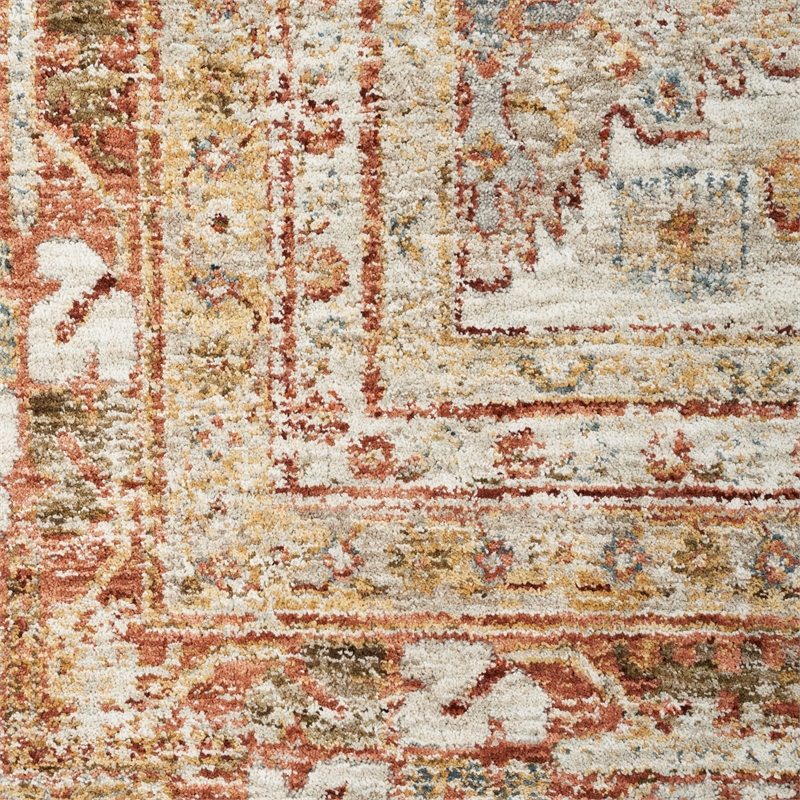 Nourison Petra 9' x 13' Ivory Multi-Color Area Rug