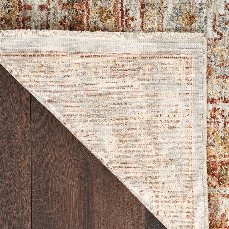 Nourison Petra 9' x 13' Ivory Multi-Color Area Rug