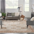 Nourison Petra 9' x 13' Ivory Multi-Color Area Rug