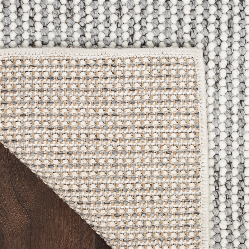 Nourison Home Textured Home 6' Runner Ivory Grey   Area Rug