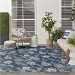 Nourison Home Garden Oasis  9' x 12' Navy   Area Rug