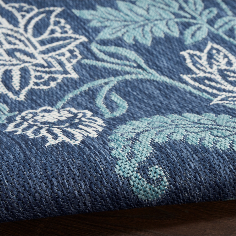 Nourison Home Garden Oasis  9' x 12' Navy   Area Rug