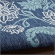 Nourison Home Garden Oasis  9' x 12' Navy   Area Rug