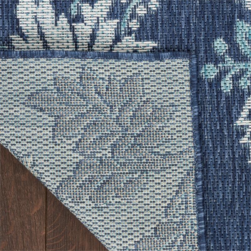 Nourison Home Garden Oasis  9' x 12' Navy   Area Rug