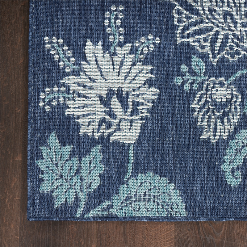 Nourison Home Garden Oasis  9' x 12' Navy   Area Rug