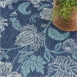 Nourison Home Garden Oasis  9' x 12' Navy   Area Rug