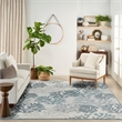 Nourison Home Garden Oasis  9' x 12' Blue   Area Rug