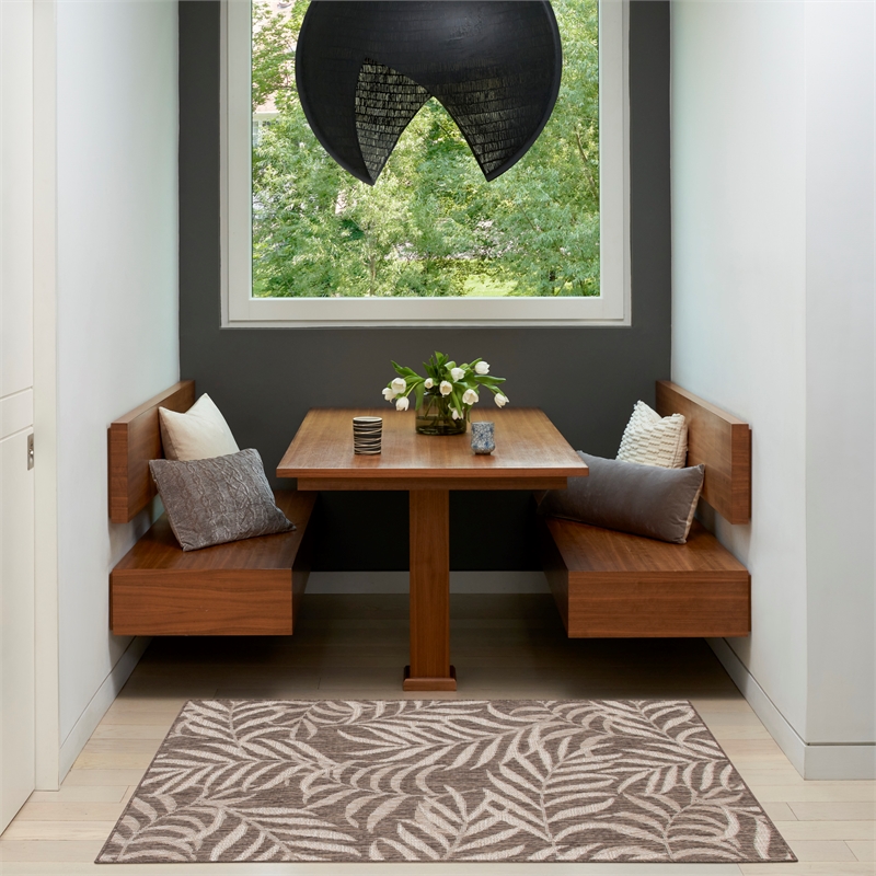 Nourison Home Garden Oasis  3' x 5' Mocha   Area Rug