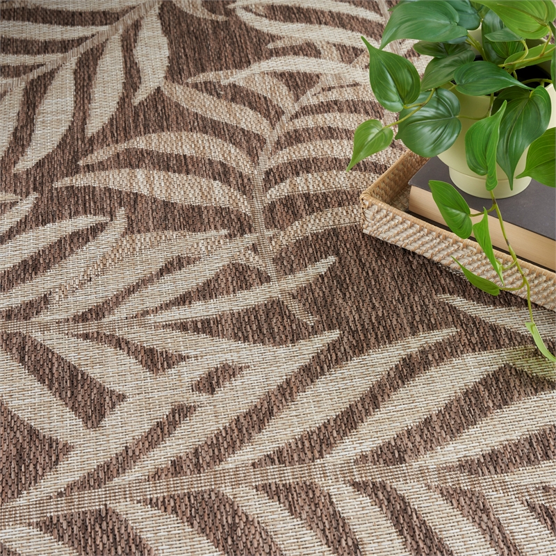 Nourison Home Garden Oasis  3' x 5' Mocha   Area Rug