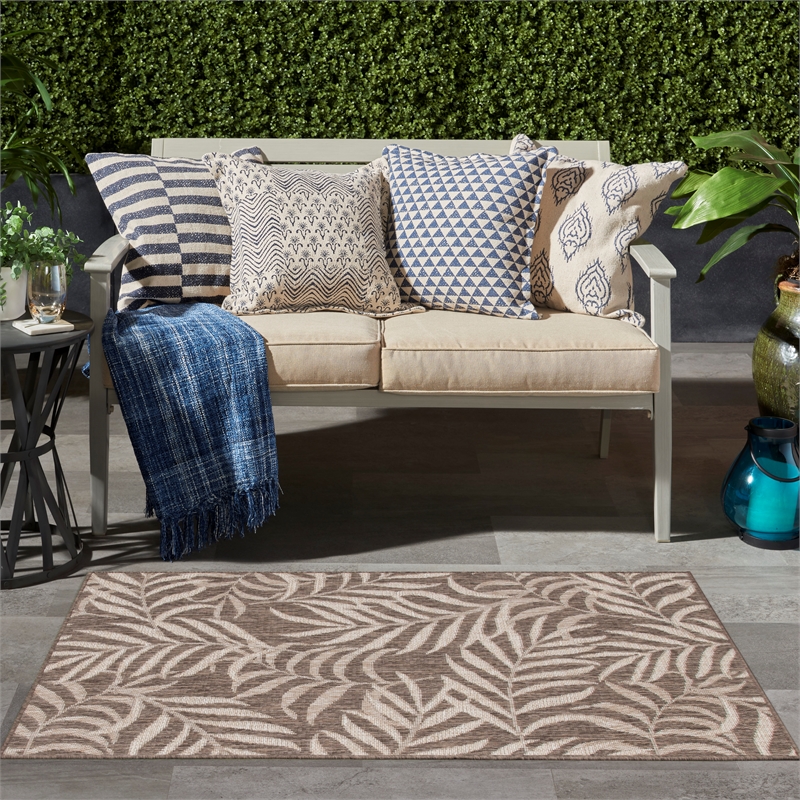 Nourison Home Garden Oasis  3' x 5' Mocha   Area Rug