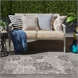 Nourison Home Garden Oasis  3' x 5' Grey   Area Rug