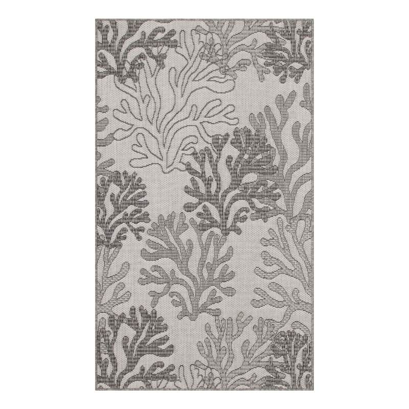 Nourison Home Garden Oasis  3' x 5' Grey   Area Rug