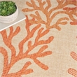 Nourison Home Garden Oasis  9' x 12' Coral   Area Rug