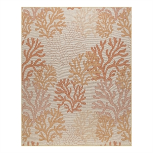 Nourison Home Garden Oasis  9' x 12' Coral   Area Rug