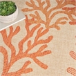 Nourison Home Garden Oasis  3' x 5' Coral   Area Rug