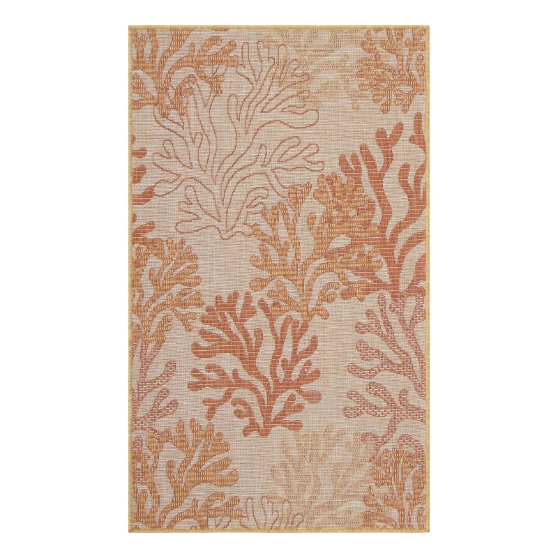 Nourison Home Garden Oasis  3' x 5' Coral   Area Rug