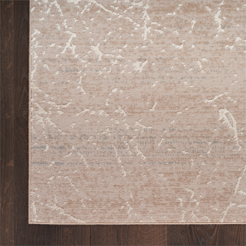 Nourison Splendid 8' x 10' Mocha Ivory Fabric Contemporary Area Rug