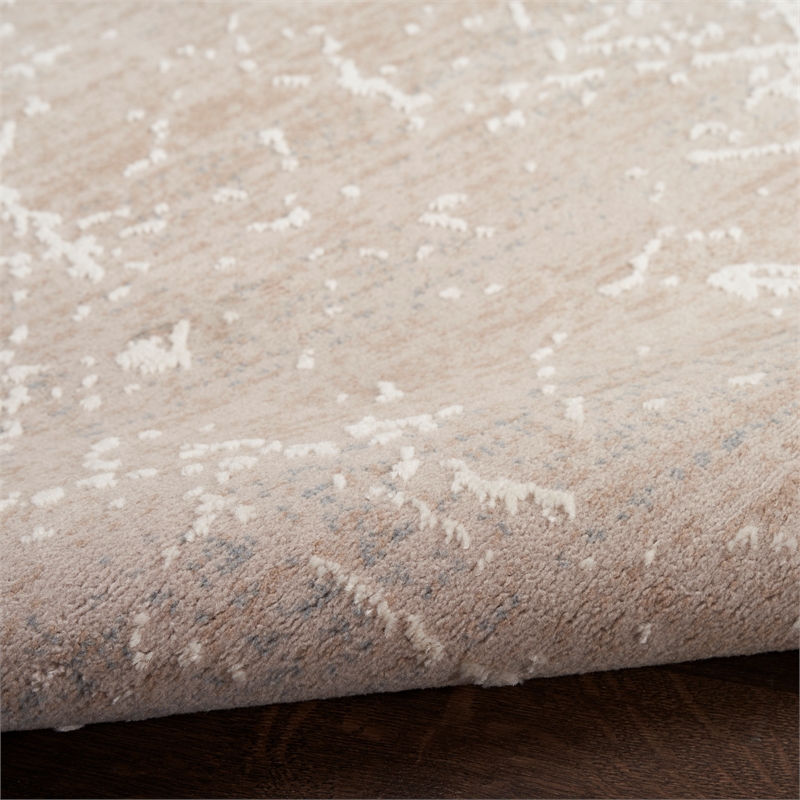 Nourison Splendid 8' x 10' Mocha Ivory Fabric Contemporary Area Rug