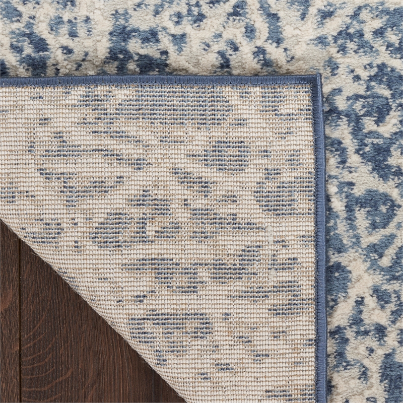 Nourison Splendid 8' x 10' Navy Ivory Fabric Contemporary Area Rug