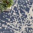 Nourison Splendid 8' x 10' Navy Ivory Fabric Contemporary Area Rug