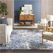 Nourison Splendid 8' x 10' Navy Ivory Fabric Contemporary Area Rug
