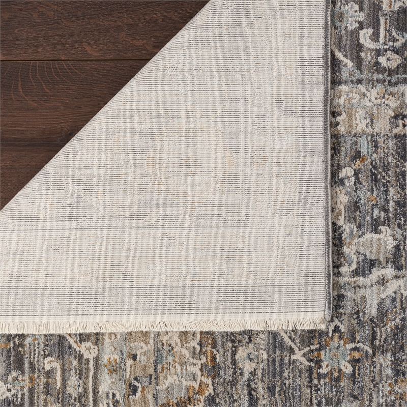 Nourison Nyle 9' x 11' Slate Multicolor Fabric Transitional Area Rug