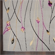 Nourison Grafix 9' x 12' Gray Fabric Contemporary Area Rug