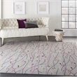 Nourison Grafix 9' x 12' Gray Fabric Contemporary Area Rug