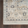 Nourison Nyle 9' x 11' Light Blue Fabric Transitional Area Rug