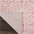 Nourison Jubilant 6' Runner Ivory Pink Fabric Transitional Area Rug