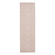 Nourison Jubilant 6' Runner Ivory Pink Fabric Transitional Area Rug
