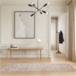 Nourison Jubilant 6' Runner Ivory Pink Fabric Transitional Area Rug
