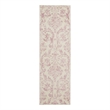 Nourison Jubilant 6' Runner Ivory Pink Fabric Transitional Area Rug