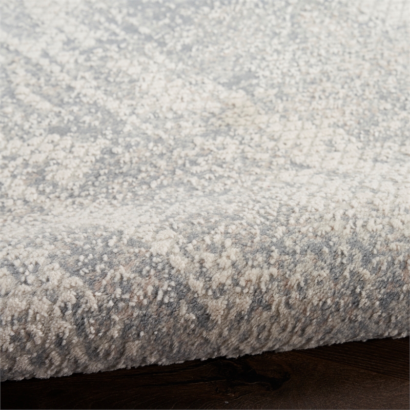 Nourison Splendid 8' x 10' Light Gray Fabric Contemporary Area Rug