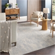Nourison Splendid 8' x 10' Light Gray Fabric Contemporary Area Rug