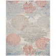 Nourison Pompeii Nature-inspired Multicolor Fabric Area Rug (8' x 10')