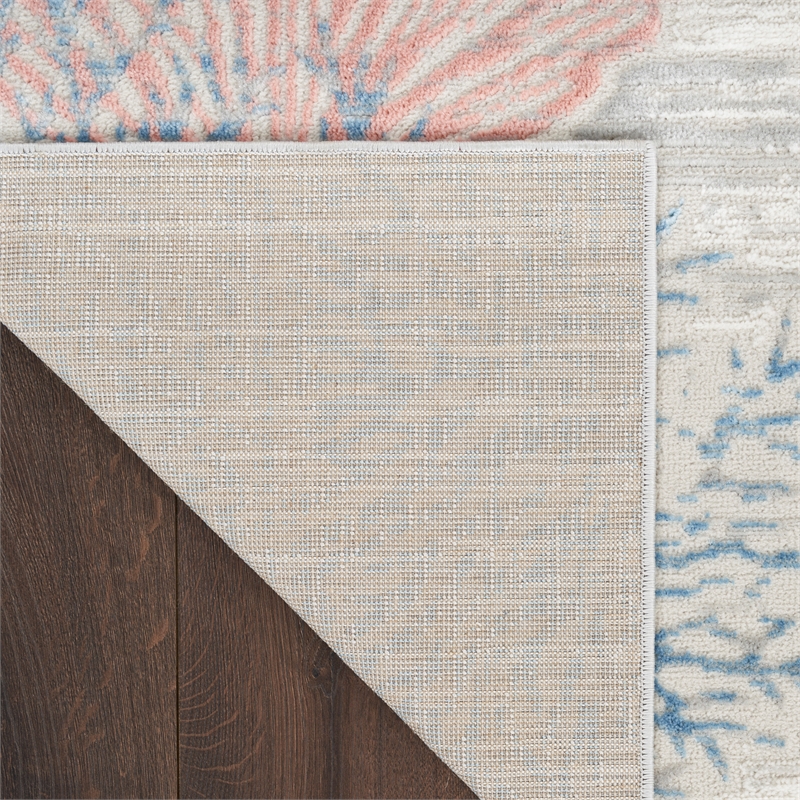 Nourison Pompeii Nature-inspired Multicolor Fabric Area Rug (8' x 10')