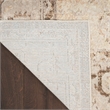 Nourison Astra Machine Washable Center medallion Beige  Area Rug (10' Runner)