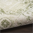Nourison Astra Machine Washable 4' x 6' Polyester Indoor Rug in Ivory Green