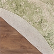 Nourison Astra Machine Washable Center medallion Blue Green  Area Rug (8' Round)
