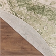 Nourison Astra Machine Washable Center medallion Ivory Green Rug (8' Round)