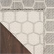 Nourison Reversible Ind/Outd 9' x 12' Grey Area Rug