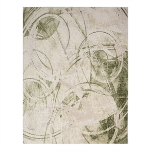 Nourison Astra Machine Washable 7' x 9' Beige Green Area Rug