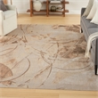 Nourison Astra Machine Washable 8' x 10' Beige Area Rug