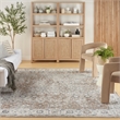 Nourison Astra Machine Washable 8' x 10' Silver Taupe Area Rug