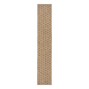 Nourison Reversible Ind/Outd 10' Runner Natural Area Rug