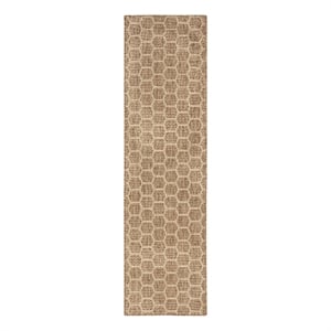 Nourison Reversible Ind/Outd 6' Runner Natural Area Rug