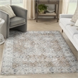 Nourison Home Astra Machine Washable 5' x 7' Silver Taupe   Area Rug