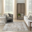 Nourison Home Astra Machine Washable 5' x 7' Silver Taupe   Area Rug
